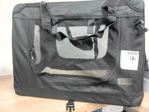 lionto Hundetransportbox faltbar für Reise & Auto, schwarz - Bild 1 von 8