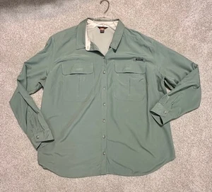 Eddie Bauer Guide Damenhemd belüftet Langarm Rollriegel grün 2X gebraucht, in einwandfreiem Zustand - Bild 1 von 5