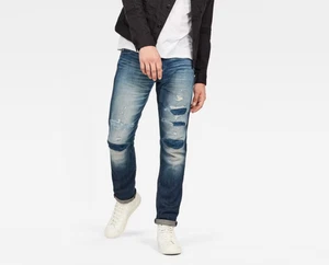 G-Star '3301 TAPERED 3DR' Medium Aged 3D Restored 207 Denim Jeans Size W32. - Picture 1 of 12