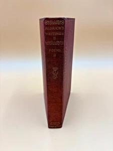 Thomas Bailey Aldrich Schriften II Gedichte II Antik 1907 Houghton Mifflin Co Buch - Bild 1 von 5