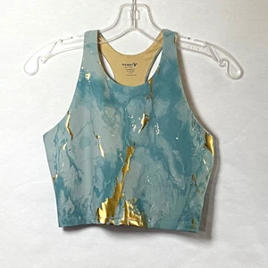 Camiseta sin mangas Old Navy Active Gold Paint XL multicolor sujetador incorporado Powersoft Go Dry - Imagen 1 de 12