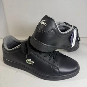 Men Lacoste Hydez 119 1 P SMA LTH Black Grey Fashion Sneaker New Original - Picture 1 of 17