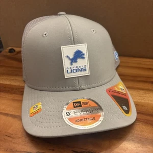 Detroit Lions New Era 2025 Sideline 9SEVENTY Trucker Snapback Mütze - Grau - Bild 1 von 11
