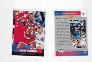1992-93 tarjeta de baloncesto UD #19 HAKEEM OLAJUWON Rockets como nueva - Imagen 1 de 2