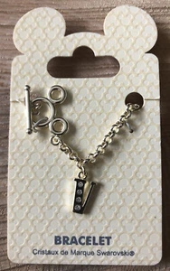 Bracelet Jewelry Bijoux Mickey Disneyland Paris Disney Lettre Letter V - Imagen 1 de 3