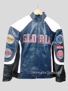 Kendrick Lamar Super Bowl Compton Pg Cowhide Leather oversize bomber Jacket - Picture 1 of 5