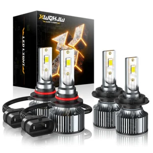 9005+H7 6000K Kit de bombillas de haz alto/bajo LED blancas para Kia Forte 2017-2018 - Imagen 1 de 13