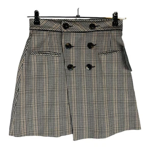 Nueva Falda H&M Mujer Talla Pequeña Envolvente Colección Básica Botón Delantero Marrón Nueva con Etiquetas - Imagen 1 de 9