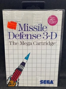 1987 THE MEGA CARTRIDGE NTSC USA 3-D DEFENSE MISSILE MASTER SYSTEM - Picture 1 of 7