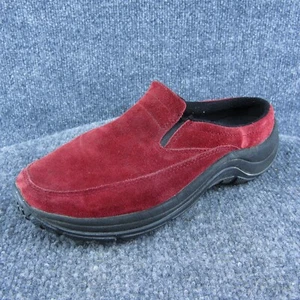 L.L. Zapatos de mula Bean para mujer rojos de gamuza sin cordones talla 7,5 medianos - Imagen 1 de 9
