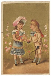 Le volant - Jeu Enfants - Chromo - Trade card - Picture 1 of 2