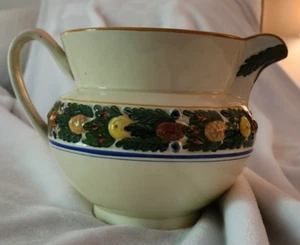 Vintage Adams England Della Robia Pitcher Royal Ivory 6" Tall 60 Ounce 70566 - Picture 1 of 8