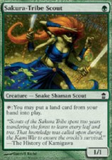 SAKURA-TRIBE SCOUT X4 4 4X Saviors of Kamigawa MTG Magic Cards DJMagic