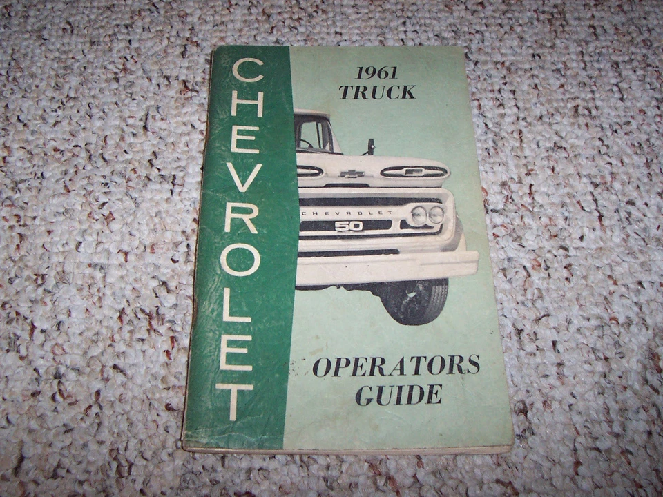 Chevrolet C10 1961 C20 C30 C40 C50 C60 C70 C80 K10 P10 P20 P30 manual del dueño xo Foto 1 de 1