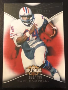 Triple Threads #92 Earl Campbell SP 2009 #d 268/799! - Imagen 1 de 2