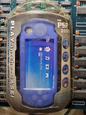 PSP-2000 Play-In-The-Case Blue (2008) Brand New Factory Sealed Hong Kong Import - Image 1 of 4