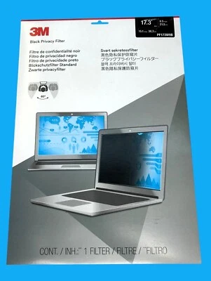 3M Black Privacy Filtro 17.3 PF173W9 Filtro - Immagine 1 di 4