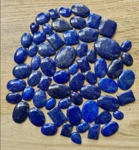 Lapis Lazuli 250 Carat Mix Shape Cabochon Approx 15 Pieces Loose Gemstone - Picture 1 of 1