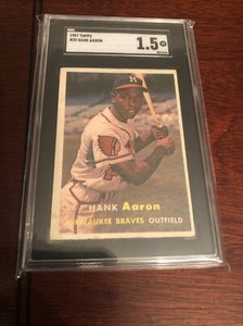 1957 Topps - #20 Hank Aaron SGC 1.5