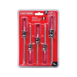 CRAFTSMAN Screwdriver Set, Torx, Acetate Handle, 5 Piece (CMHT65051) - Picture 1 of 4
