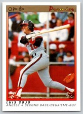 1991 O-Pee-Chee Premier Luis Sojo California Angels #114