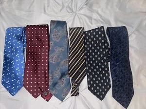 6 Men’s Designer Ties Gucci, Brioni , Ferragamo, Dolce&Gabbana, De La Renta - Picture 1 of 12