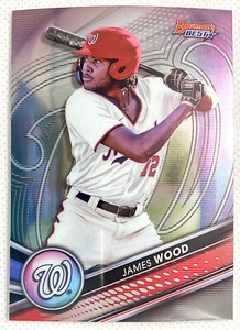 2022 Bowman's Best Baseball James Wood Card Top Prospects Washington Nationals