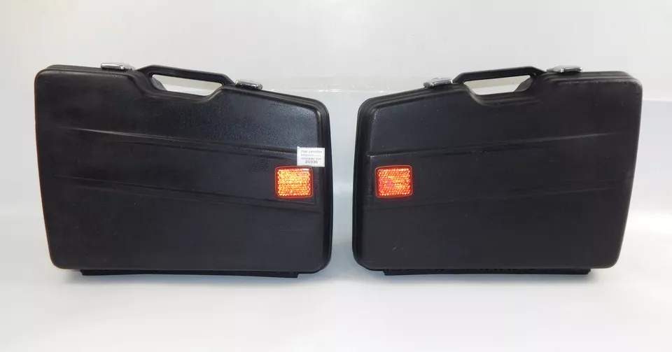 SMALL KRAUSER RH LH SIDE HARD LUGGAGE CASE TRUNK BLACK BMW DUCATI GUZZI BENELLI - Image 1 of 4