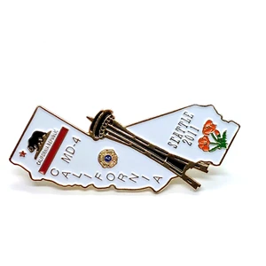 Lions Club International California Republic MD-4 Seattle 2011 Pin - Picture 1 of 3