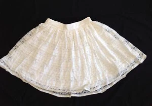 Matilda Jane Hello Lovely Delightful Darling off white lace lacey skirt 14 - Picture 1 of 4