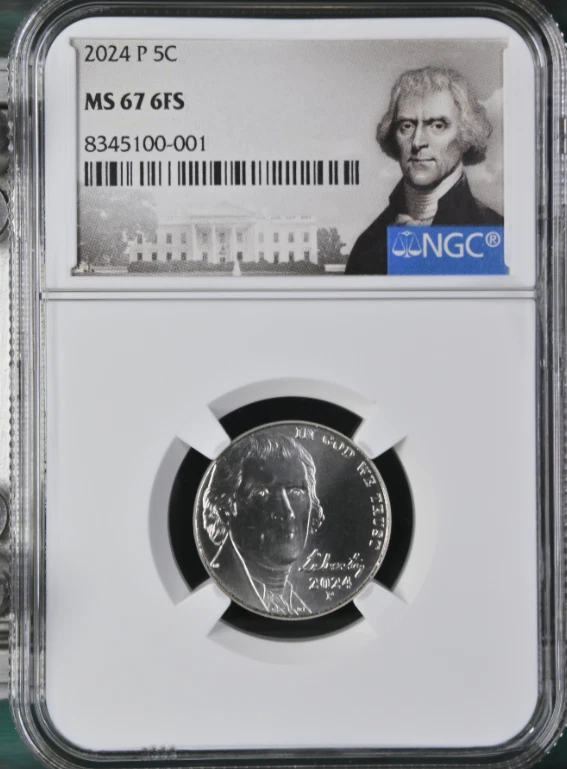 2024 P Jefferson Nickel 5C NGC MS 67 6FS - Image 1 of 2