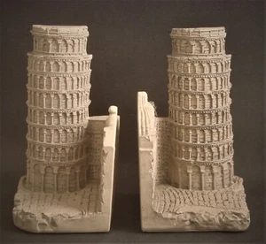 Paar Buchstützen Schiefer Turm von Pisa - TMS Historical Wonders Collection - Bild 1 von 4