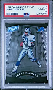2017 Panini Prizm National Convention VIP 17 Barry Sanders PSA 10 *POP 1* - Picture 1 of 2
