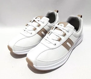 Hotter Pace Memory Foam Shoes Size 7 UK New White Leather Comfort Active - Picture 1 of 6