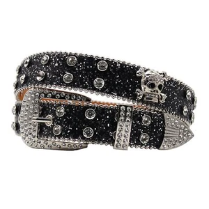 Cinturón Unisex Estrás Mujeres Joyas Metal Hombres Cinturón Cuadrado Halloween Bling Cinturones - Imagen 1 de 46