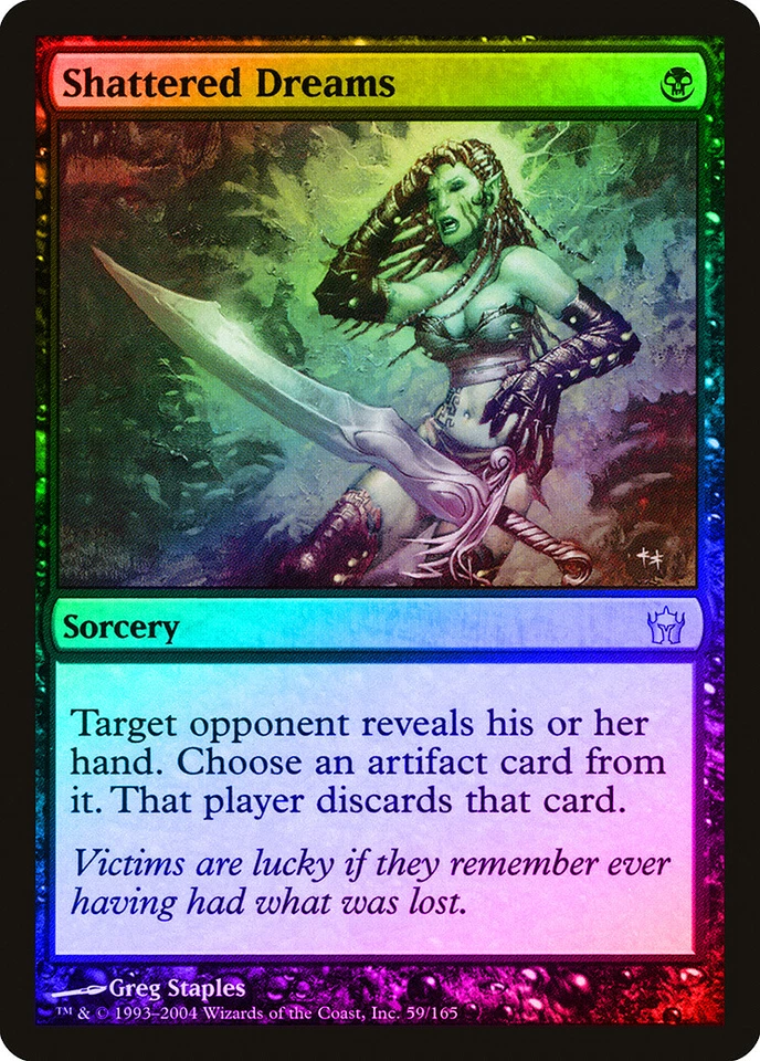 Shattered Dreams FOIL Fifth Dawn PLD Black Uncommon MAGIC MTG CARD ABUGames - Image 1 of 1