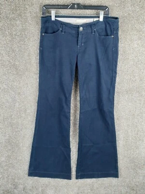 Pantalón chino acampanado Gap Liberty Edition para mujer 8/29 azul marino bolsillos de tiro bajo Y2K Foto 1 de 4