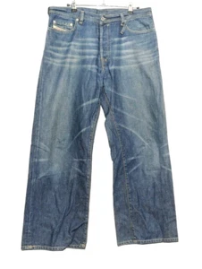 VINTAGE DIESEL INDUSTRY LOOXE WIDE LEG BLUE DENIM JEANS W33 L29 - Bild 1 von 4