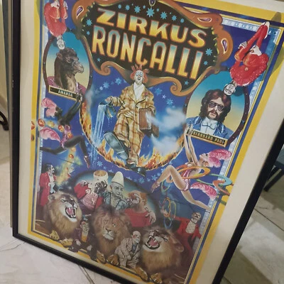  Plakat-Poster Jörg Hüber1975 Amanda Version "Zirkus Roncalli" Bernhar - Bild 1 von 2