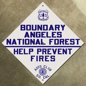Angeles Forest California ACSC highway road sign auto club AAA USFS - Picture 1 of 1