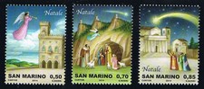 SAN MARINO 3 FRANCOBOLLI NATALE 2014 nuovo**