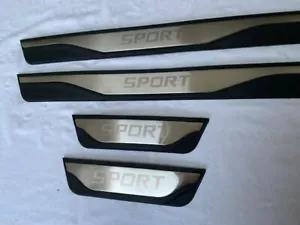 DOOR SILL SCUFF PROTECTOR PLATES FOR RANGE ROVER SPORT (2005-2013) SILVER SPT001 - Picture 1 of 5