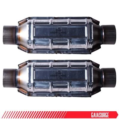 For 1996-1998 Chevrolet GMC C K 1500 2500 Suburban 2pcs 2.5" Catalytic Converter - Image 1 of 4