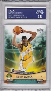 KEVIN DURANT ROOKIE CARD $$ GEM MINT 10 Basketball RC 2007 Upper Deck NETS! - Picture 1 of 1