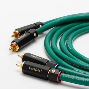1 par de cable RCA plateado OFC HIFI audio RCA interconexión cable macho - Imagen 1 de 15