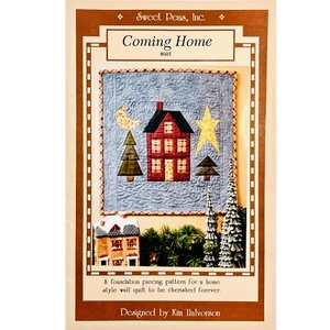 Coming Home Quilt PATTERN 605 Kim Halvorson Sweet Peas FPP House Quilt Pattern - Picture 1 of 5