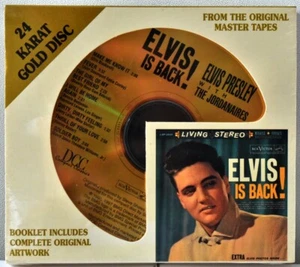 AUDIOPHILE DCC GZS 1111 PRESLEY Elvis is Back 24Kt Gold CD Lted No. 1264 SEALED - Imagen 1 de 2