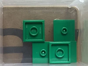 Piezas LEGO - Placa Verde 2 x 2 con 1 Perno (Jumper) - Nº 87580 - CANTIDAD 5 - Imagen 1 de 1