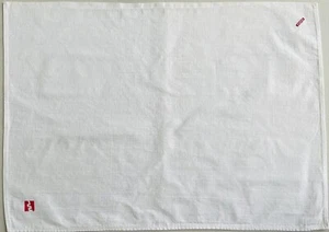 Cubierta blanca para servilleta/bandeja de Western Airlines con logotipo rojo - Imagen 1 de 2