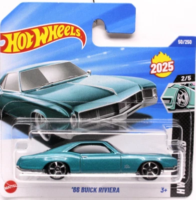 HOT WHEELS 66 BUICK RIVIERA BLUE 2/5 2025 SERIES NEW NUOVA BR1 88400 - Immagine 1 di 3